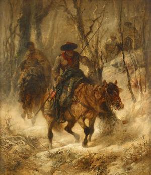 Reproduction oil paintings - Adolf Schreyer - Cossacks on Horseback