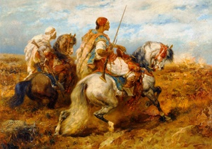 Reproduction oil paintings - Adolf Schreyer - Horsemen