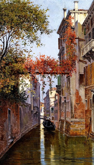 Reproduction oil paintings - Antonietta Brandeis - Venetian Canal