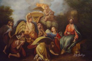 Reproduction oil paintings - Charles De La Fosse - The Temptation Of Christ