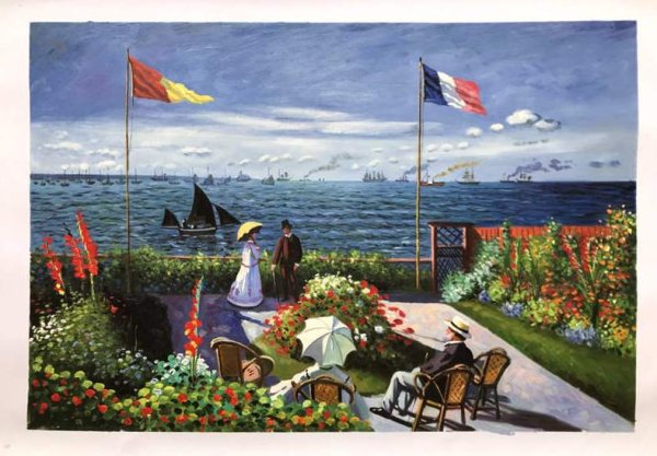 Garden at Sainte-Adresse Oil Painting Reproduction