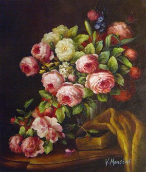 Reproduction oil paintings - Ferdinand Georg Waldmuller - The Bouquet Of Roses
