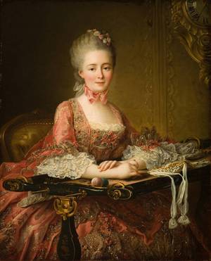 A Portrait of Marquise de Caumont Art Reproduction