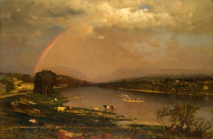 Reproduction oil paintings - George Inness - Delaware Water Gap