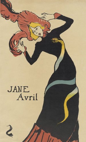 Famous paintings of Vintage Posters: Jane Avril