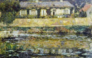 Henri Le Sidaner, The House Near the Water, Montreuil Bellay, 1905, Painting on canvas
