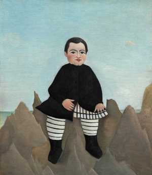 Famous paintings of Children: Boy on the Rocks