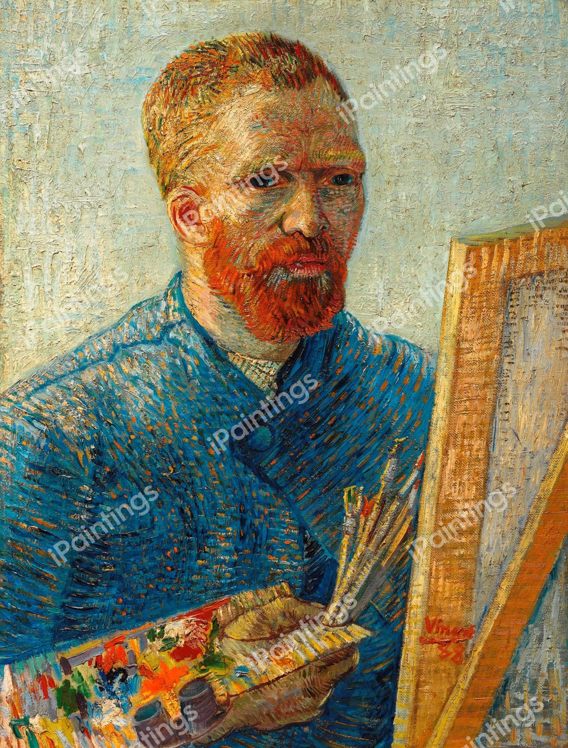 The Self Portrait As An Artist Painting By Vincent Van Gogh Reproduction IPaintings