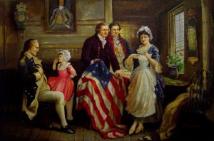 Reproduction oil paintings - Jean Leon Gerome Ferris - Betsy Ross