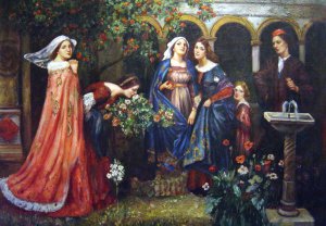 Reproduction oil paintings - John William Waterhouse - Enchanted Garden
