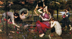 Reproduction oil paintings - John William Waterhouse - Flora and the Zephyrs