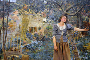 Reproduction oil paintings - Jules Bastien-Lepage - Garden with Joan of Arc 2
