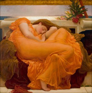 Famous paintings of Women: A Portrait of Flaming June