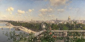 Reproduction oil paintings - Martin Rico y Ortega - By the Vista de París desde el Trocadero