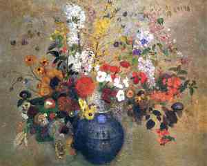 Reproduction oil paintings - Odilon Redon - Flower Bouquet