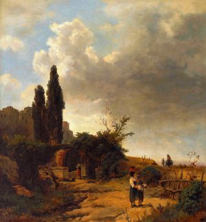 Reproduction oil paintings - Oswald Achenbach - Italian Landscape