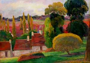 Reproduction oil paintings - Paul Gauguin - Farm in Brittany