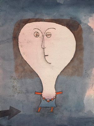 Reproduction oil paintings - Paul Klee - Fright of a Girl, 1922
