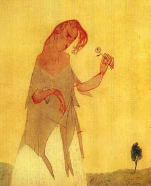 Reproduction oil paintings - Paul Klee - Hesitation, 1906