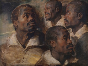 Reproduction oil paintings - Peter Paul Rubens - Four Studies of the Head of a Negro