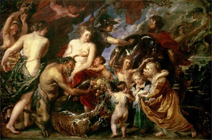 Peter Paul Rubens, Peace and War (Minerva Protects Pax from Mars), Painting on canvas