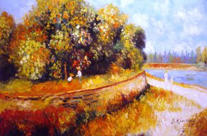 Reproduction oil paintings - Pierre-Auguste Renoir - Chestnut Tree In Bloom