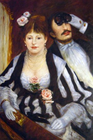 La Loge, Pierre-Auguste Renoir, Art Paintings