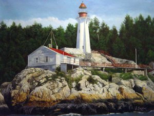 Famous paintings of Lighthouses: Point Atkinson Lighthouse, Vancouver