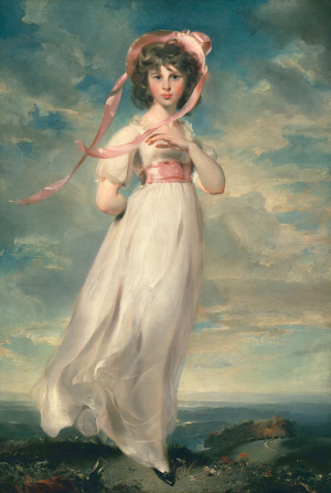Reproduction oil paintings - Sir Thomas Lawrence - The Portrait of Pinkie (Sarah Barrett Moulton)