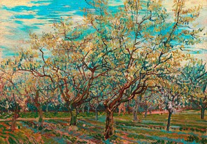 A White Orchard Art Reproduction