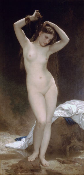 William-Adolphe Bouguereau, Baigneuse, Painting on canvas