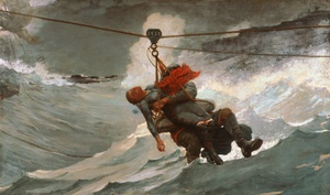 Winslow Homer, The Life Line, Art Reproduction