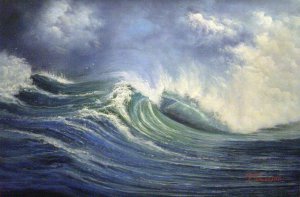 Famous paintings of Waterfront: A Magnificent Wave