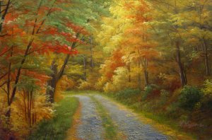 A Palette Of Colorful Fall Foliage, Our Originals, Art Paintings