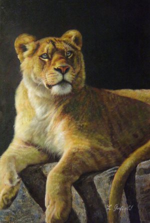 Famous paintings of Animals: A Regal Lioness