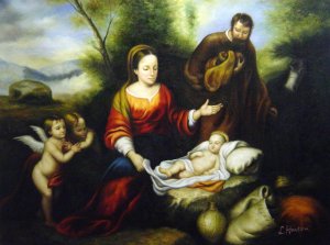 Famous paintings of Angels: A Rest On The Flight Into Egypt