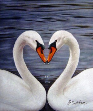Our Originals, A Swans Heart, Painting on canvas