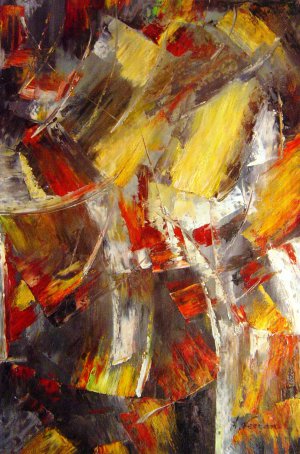 A Vintage Abstract Art Reproduction