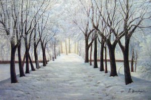 Famous paintings of Landscapes: A Winter Wonderland