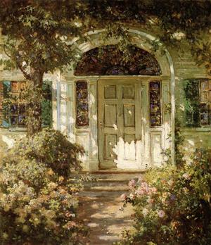 Abbott Fuller Graves, At the Doorway, Painting on canvas