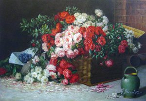 Abbott Fuller Graves, Still Life With Roses, Art Reproduction