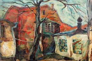 Famous paintings of House Scenes: Autumn Day