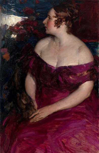 Female Portrait. The painting by Abram Arkhipov