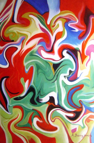 Abstract Colors Of Paint Ball Fun. The painting by Our Originals