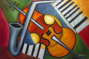 Abstract Music Art Reproduction