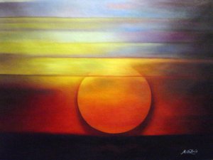 Abstract Sunset Art Reproduction