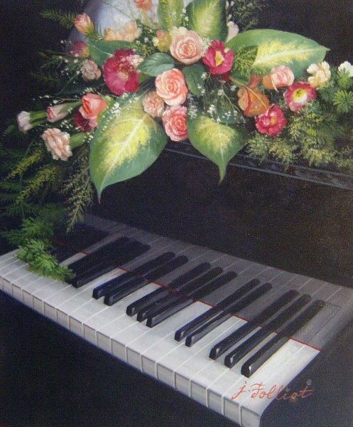 Accolade For The Pianist. The painting by Our Originals