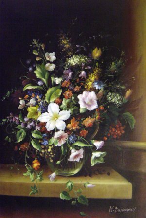 Adelheid Dietrich, Field Flowers From The Harz Region, Painting on canvas