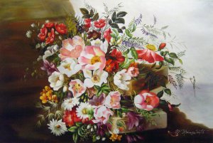Adelheid Dietrich, Wildflowers, Painting on canvas