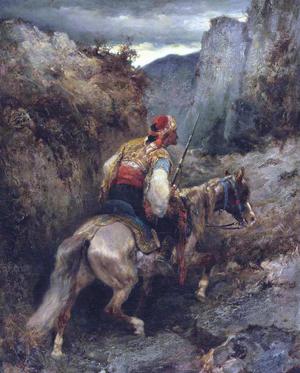 Famous paintings of Horses-Equestrian: An Arabian Horse